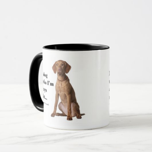 Vizsla V Ehefrau-Tasse Tasse (Vorderseite Links)