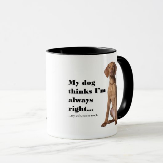 Vizsla V Ehefrau-Tasse Tasse (VorderseiteRechts)
