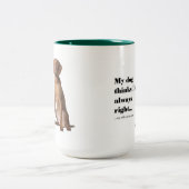 Vizsla V Ehefrau-Tasse Zweifarbige Tasse (Mittel)