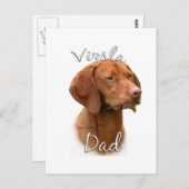 Vizsla-Vater 2 Postkarte (Vorne/Hinten)