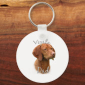 Vizsla-Vater 2 Schlüsselanhänger (Vorderseite)