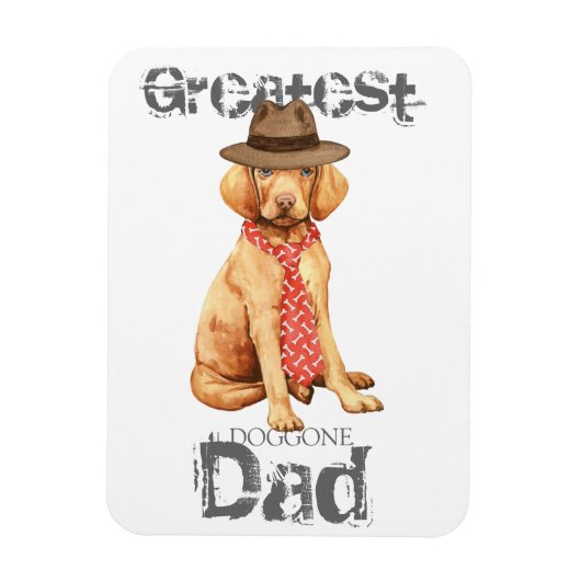 Vizsla-Vater Magnet (Vertikal)