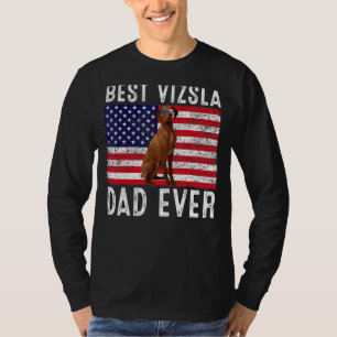 Vizsla Vater Usa American Flag Vizsla Dog Eigentüm T-Shirt