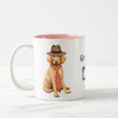 Vizsla-Vater Zweifarbige Tasse (Links)