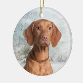 Vizsla Verzierung Keramik Ornament (Links)