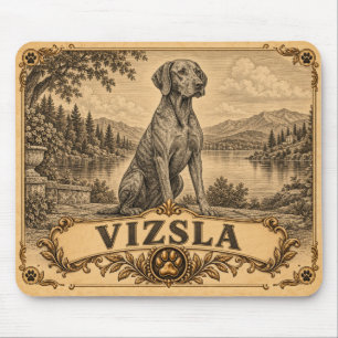 Vizsla, Vintage Heritage Hund Mousepad