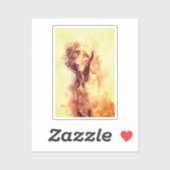 Vizsla Watercolor Aufkleber (Blatt)