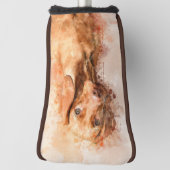 Vizsla Watercolor Golf Headcover (Rotieren 90)