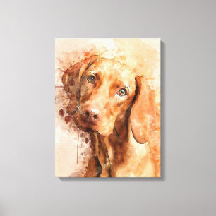 Vizsla Watercolor Leinwanddruck