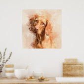 Vizsla Watercolor Poster (Küche)