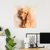 Vizsla Watercolor Poster (Heimbüro)