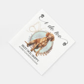 Vizsla Wedding Napkins mit Foto für Hunde Serviette (Ecke)
