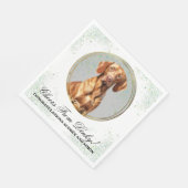 Vizsla Wedding Napkins mit Foto für Hunde Serviette (Ecke)