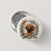 Vizsla Weihnachten  Button (Vorne & Hinten)