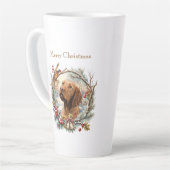 Vizsla Weihnachten Milchtasse (Linke Ecke)