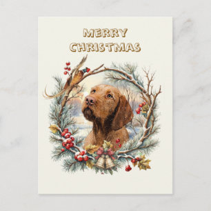 Vizsla Weihnachten Postkarte