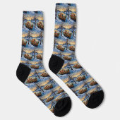 Vizsla Weihnachtsboot-Feiertag Socken (Rechts)