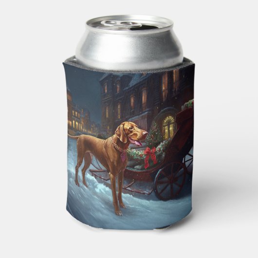 Vizsla Weihnachtsfeiertag Dosenkühler (Kanne Rückseite)