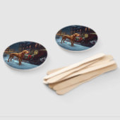 Vizsla Weihnachtsfeiertag Fächer (Non-assembled)