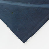 Vizsla Weihnachtsfeiertag Fleecedecke (Ecke)