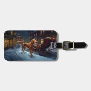 Vizsla Weihnachtsfeiertag Gepäckanhänger
