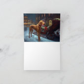 Vizsla Weihnachtsfeiertag Karte (Innenseite)