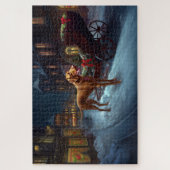 Vizsla Weihnachtsfeiertag Puzzle (Vertikal)