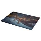 Vizsla Weihnachtsfeiertag Schneidebrett (Ecke)