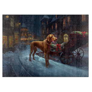 Vizsla Weihnachtsfeiertag Schneidebrett