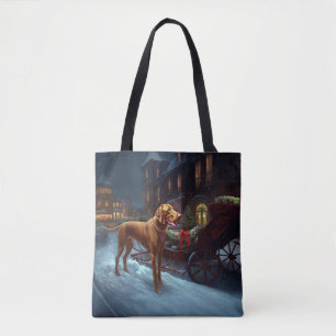 Vizsla Weihnachtsfeiertag Tasche
