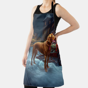 Vizsla Weihnachtsfestzeit Schürze