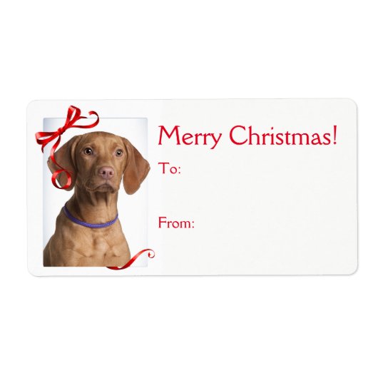 Vizsla Weihnachtsgeschenke Stickers (Vorne)