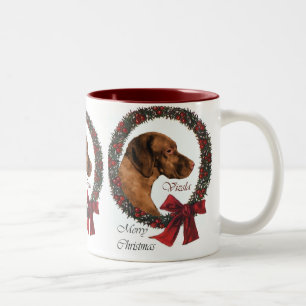 Vizsla Weihnachtsgeschenke Zweifarbige Tasse