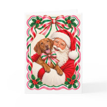 Vizsla-Weihnachtskarte - Holiday Card