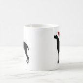 Vizsla Weihnachtsmannmütze Kaffeetasse (Mittel)