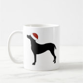 Vizsla Weihnachtsmannmütze Kaffeetasse (Links)