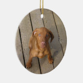 Vizsla Welpe Keramikornament (Rechts)