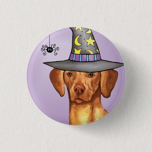 Vizsla Witch Button (Vorderseite)