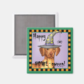 Vizsla Witch Magnet (Vorderseite/Rückseite)