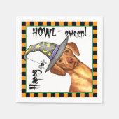 Vizsla Witch Serviette (Vorderseite)