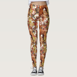 Vizslas und Herbstleaves Leggings
