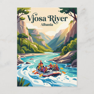 Vjosa-Fluss Albanien Postkarte
