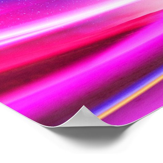 VLA Radio Telescope: Neonlicht Poster (Ecke)