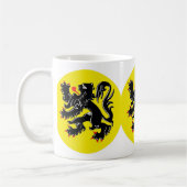 Vlaamse Leeuw van Vlaanderen koffiemok standaard Kaffeetasse (Links)