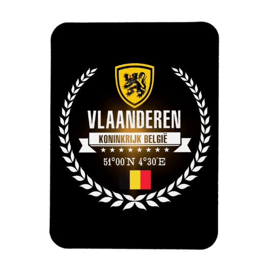 Vlaanderen Magnet (Vertikal)