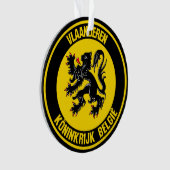 Vlaanderen Round Emblem Ornament (Vorderseite)