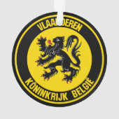 Vlaanderen Round Emblem Ornament (Rückseite)