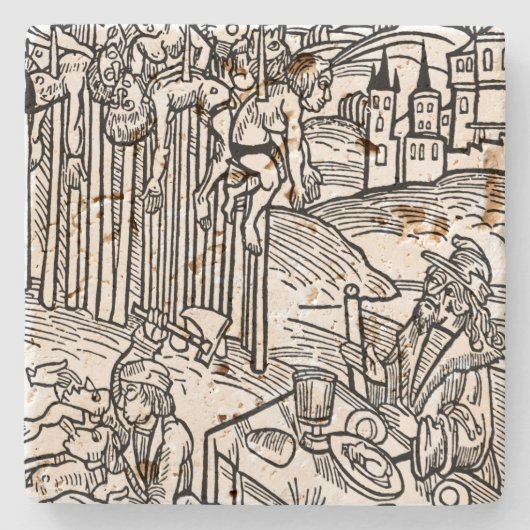 Vlad der Imapler (Dracula) SteinUntersetzer (Vorderseite)