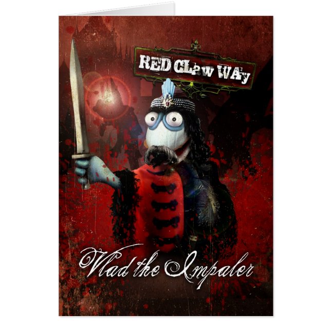 Vlad die Impaler Socken-Marionette (Vorne)