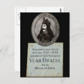 Vlad Dracul Memorial Postkarte (Vorne/Hinten)